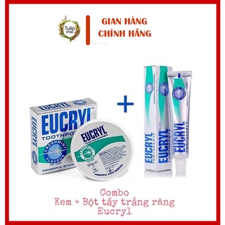 Combo kem VÀ BỘT TRẮNG RĂNG ANH EUCRYL