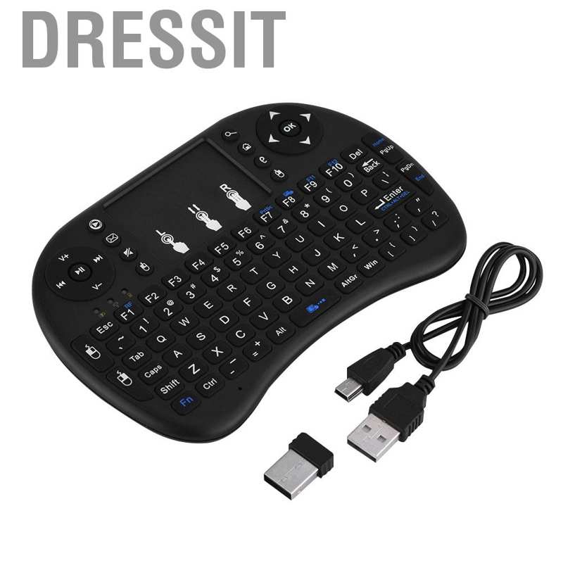 Bàn Phím Không Dây Mini Tích Hợp Cảm Ứng Đa Năng 2.4g | BigBuy360 - bigbuy360.vn