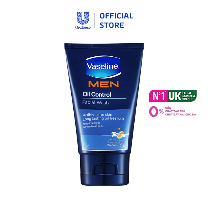 Gel rửa mặt Vaseline kiểm soát dầu 50g