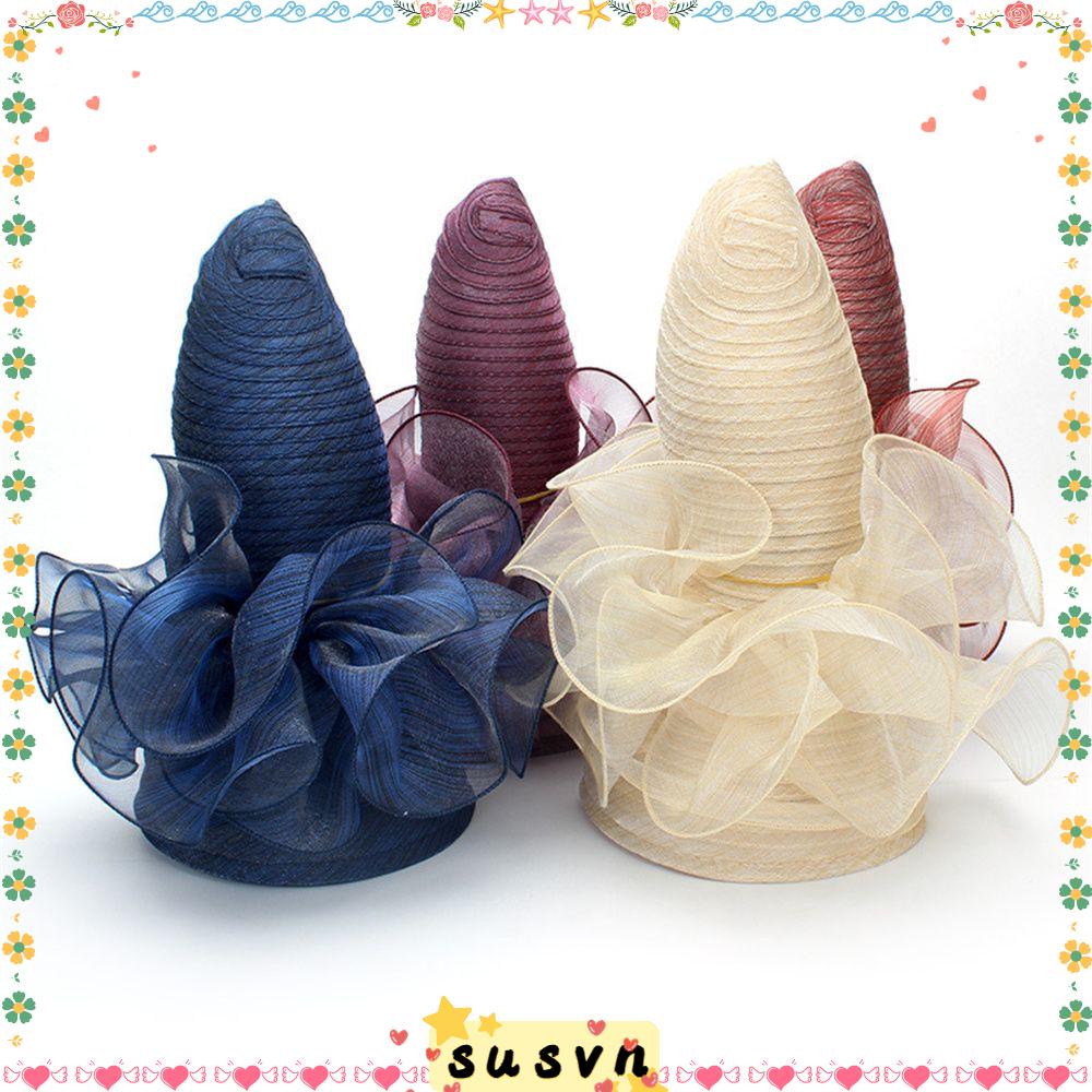 Nón Tai Bèo Che Nắng Bằng Vải Organza Gấp Gọn Được Thanh Lịch Cho Nữ