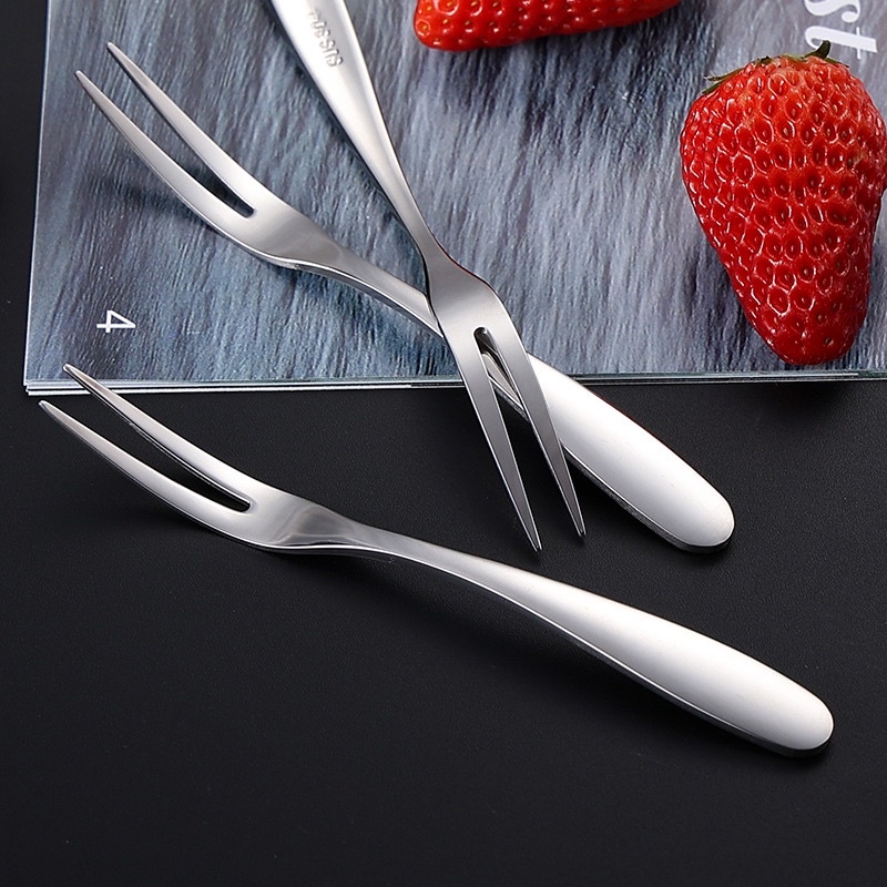 Nĩa ăn trái cây, nĩa ăn bánh mức inox 304 phong cách sang trọng cao cấp