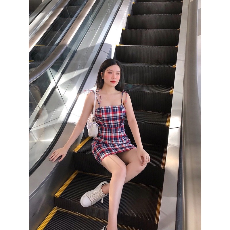 🌻ĐẦM CARO 2 DÂY🌻 hình shop chụp thật | BigBuy360 - bigbuy360.vn