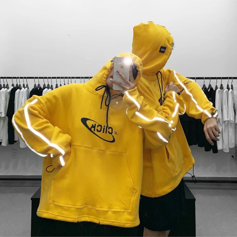 Áo Hoodie CLICK CLUB Viền Phản Quang Unisex