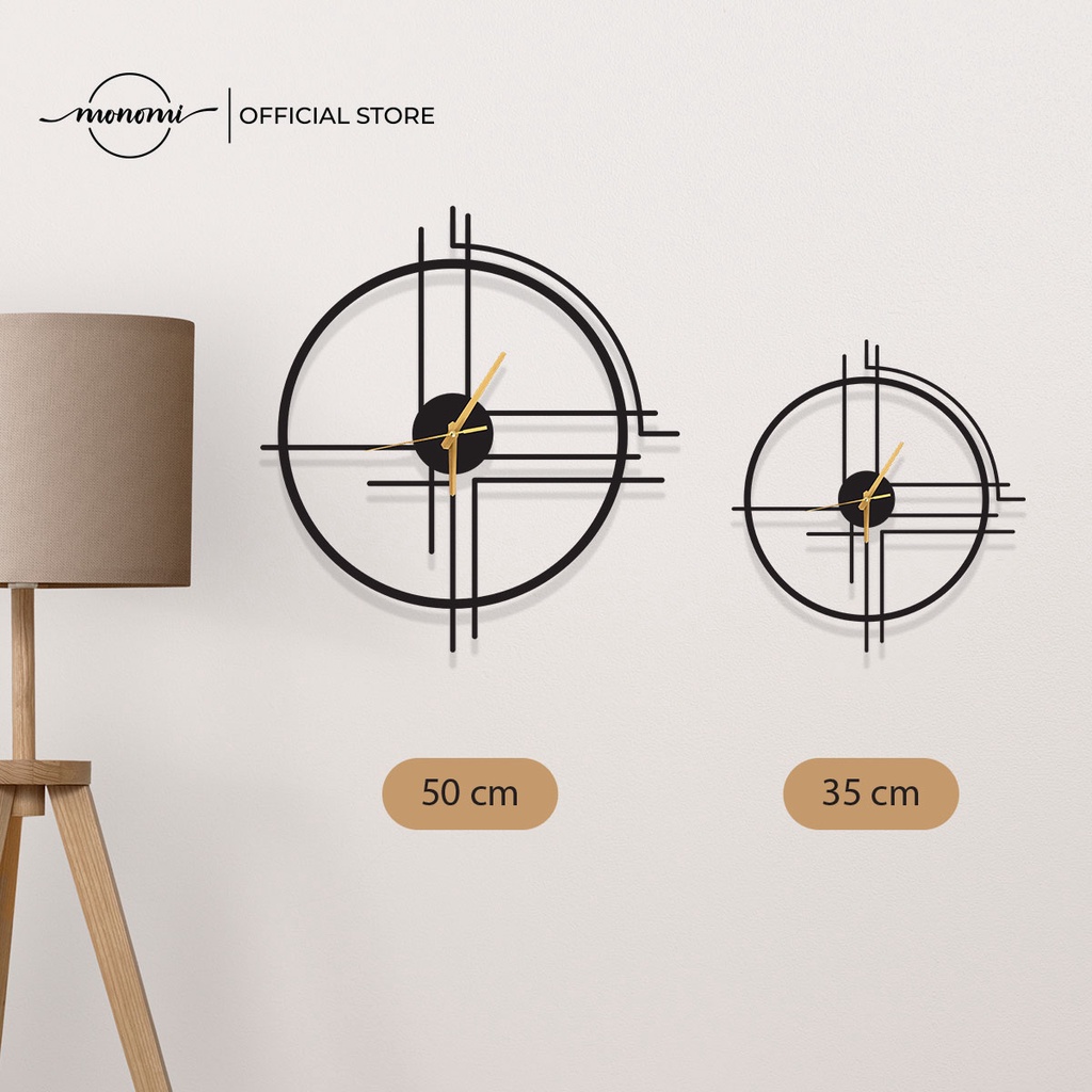 Đồng Hồ Trang Trí CNC Lineal Minimalist Thiết Kế Theo Phong Cách Hiện Đại Chống Thấm Nước THE MONOMI - C003