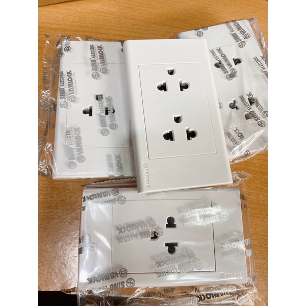 Mặt ổ đơn 3 chấu, ổ đôi 3 chấu sino vanlock