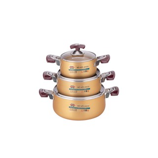Bộ 3 nồi anod cao cấp sunhouse sh6634