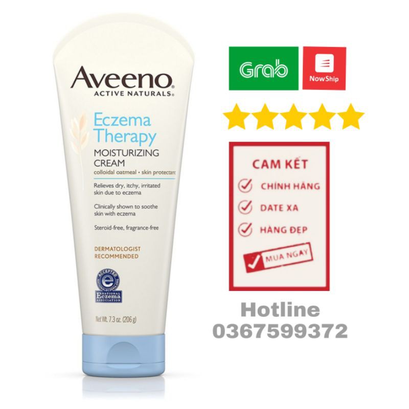 Kem dưỡng ẫm trị chàm Aveeno Baby Eczema cho bé 206g