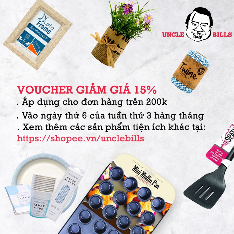 [Mã BMBAU50 giảm 7% đơn 99K] Găng Tay Làm Vườn Nam Hoa Văn Uncle Bills OT0012 (Đỏ)