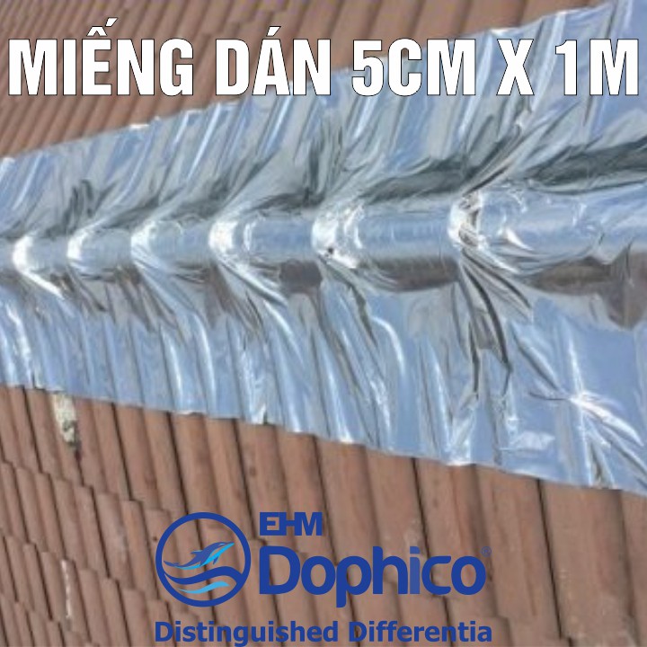 Miếng dán chống thấm Misha rộng 10cm/5cm x dài 2m/1m/0,5m – Băng keo chống thấm dột – Bịt rò rỉ ống nước