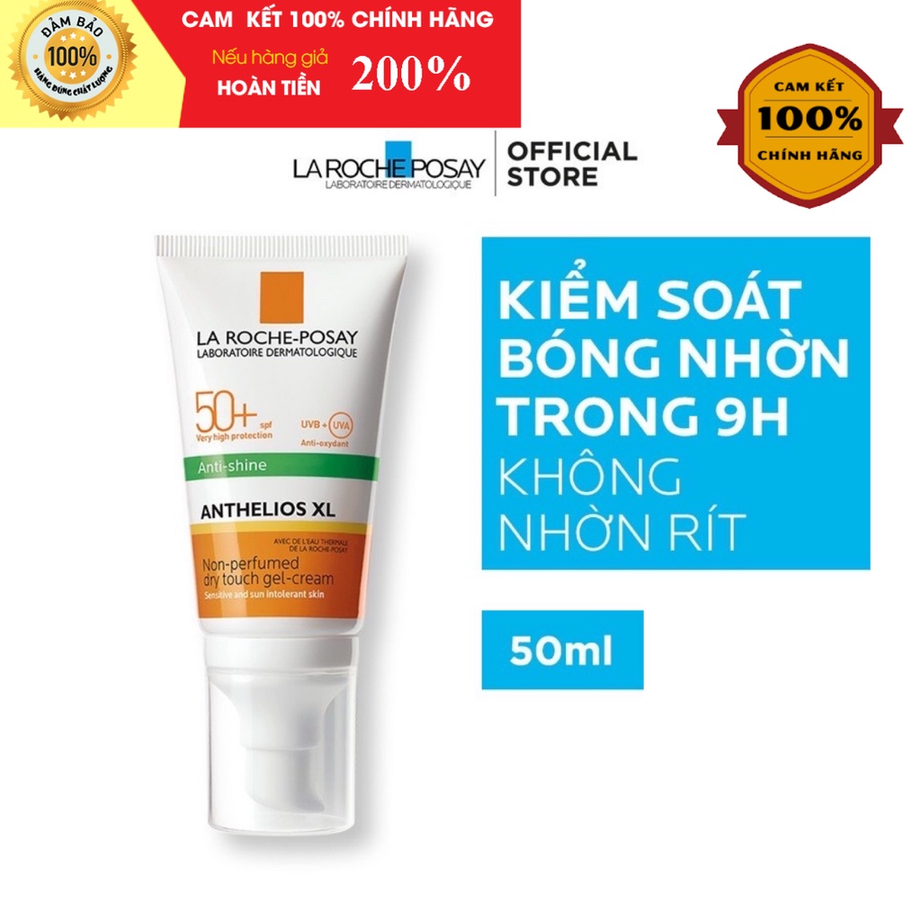 Kem Chống Nắng La Roche Posay Anthelios Dành Cho Da Dầu, Da Hỗn Hợp Bảo Vệ Da Trước Tia UVA UVB SPF 50+