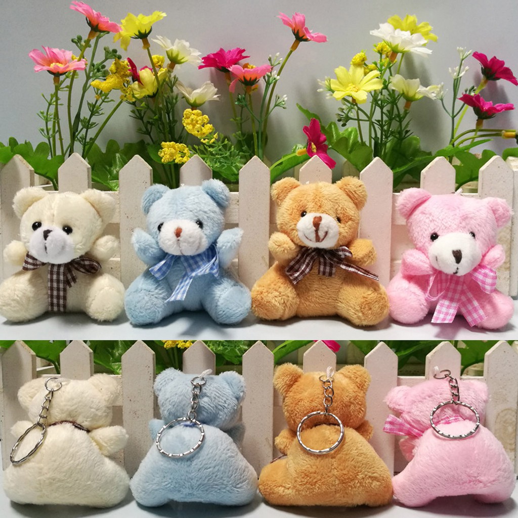 Móc Khóa Gấu Bông Mini Mềm Mại Dễ Thương Dùng Làm Quà Tặng Tốt Nghiệp