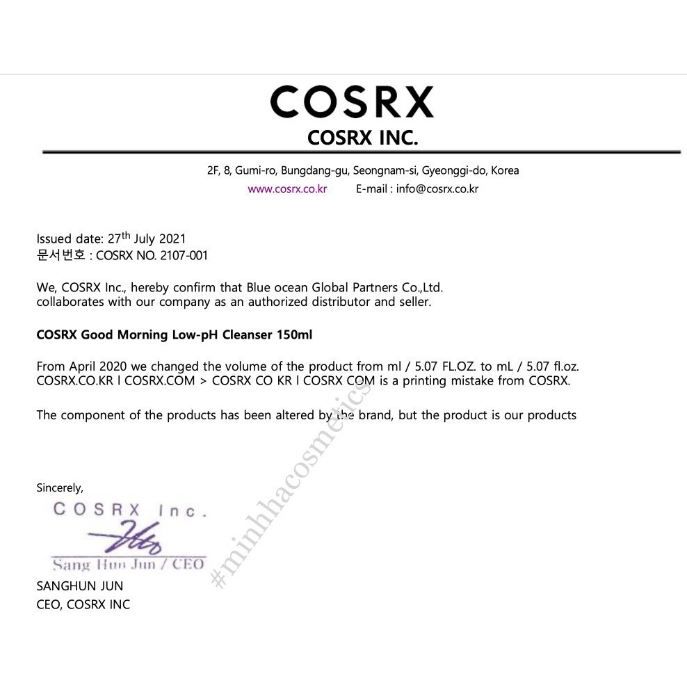 Sữa rửa mặt Cosrx Low Ph Good Morning Gel Cleanser 150ml | BigBuy360 - bigbuy360.vn