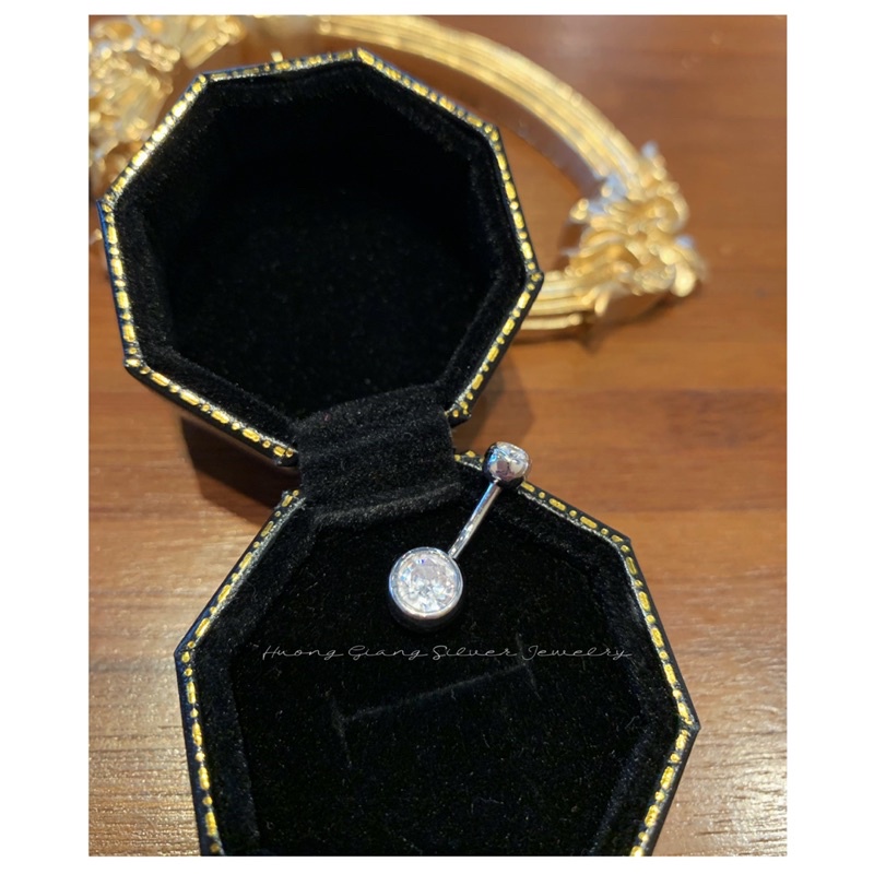 Khuyên rốn Hellen 8mm và 10mm Bạc s925 - HuongGiangSilver