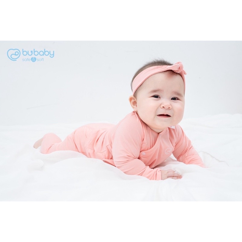 Bộ cài lệch sợi tre sơ sinh Bu Baby