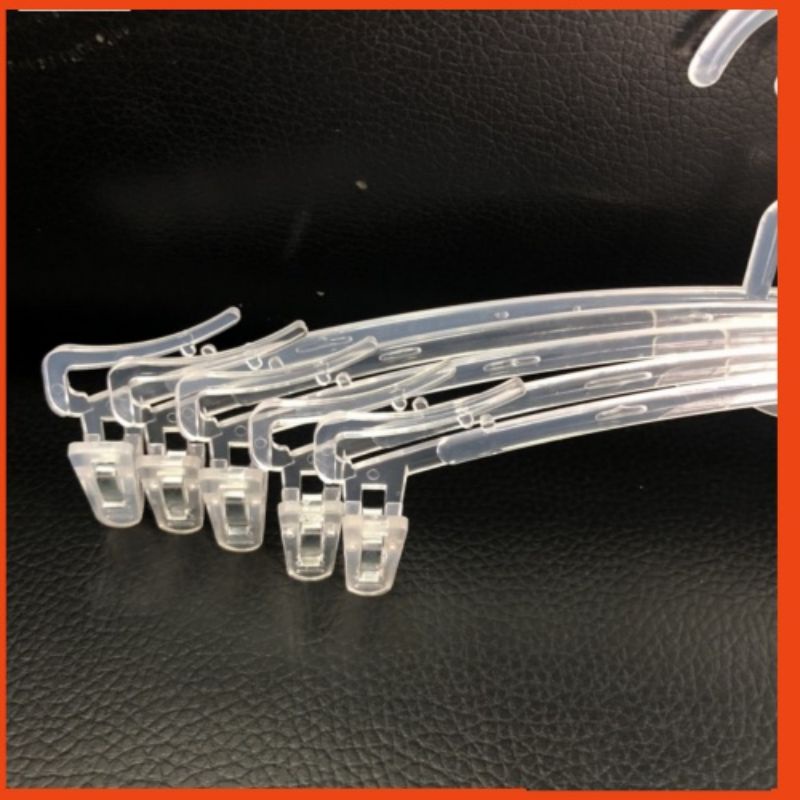 COMBO 10 móc kẹp đồ lót,tất,khăn,váy 2 dây,bra,.. màu trong suốt,kích thước dài 28cm