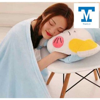 Bộ chăn gối ngủ văn phòng 3 in 1