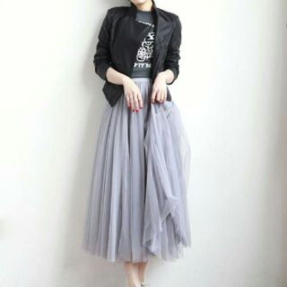 Chân váy voan, váy công chúa,Chân Váy Công Chúa Xếp Tầng Dáng Dài Cực Xinh