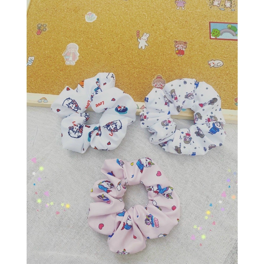 Sỉ Scrunchies cột tóc dễ thương
