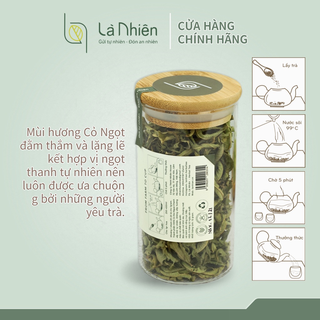 Trà Cỏ Roi Ngựa Chanh Thảo Mộc Là Nhiên