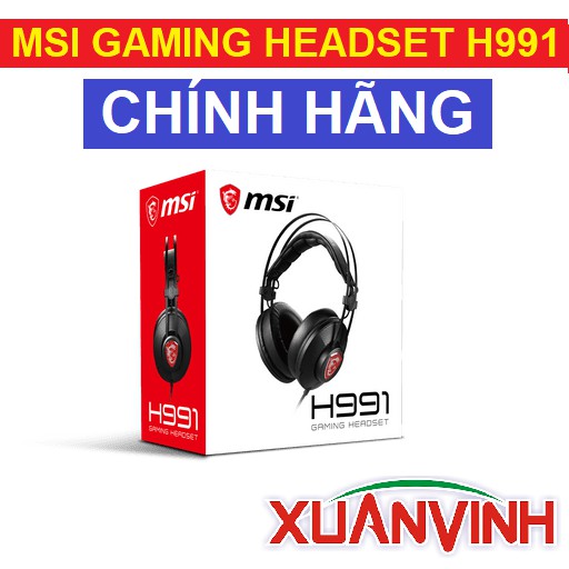 Tai Nghe MSI GAMING HEADSET H991 (NEW 100%, HÀNG CHÍNH HÃNG)