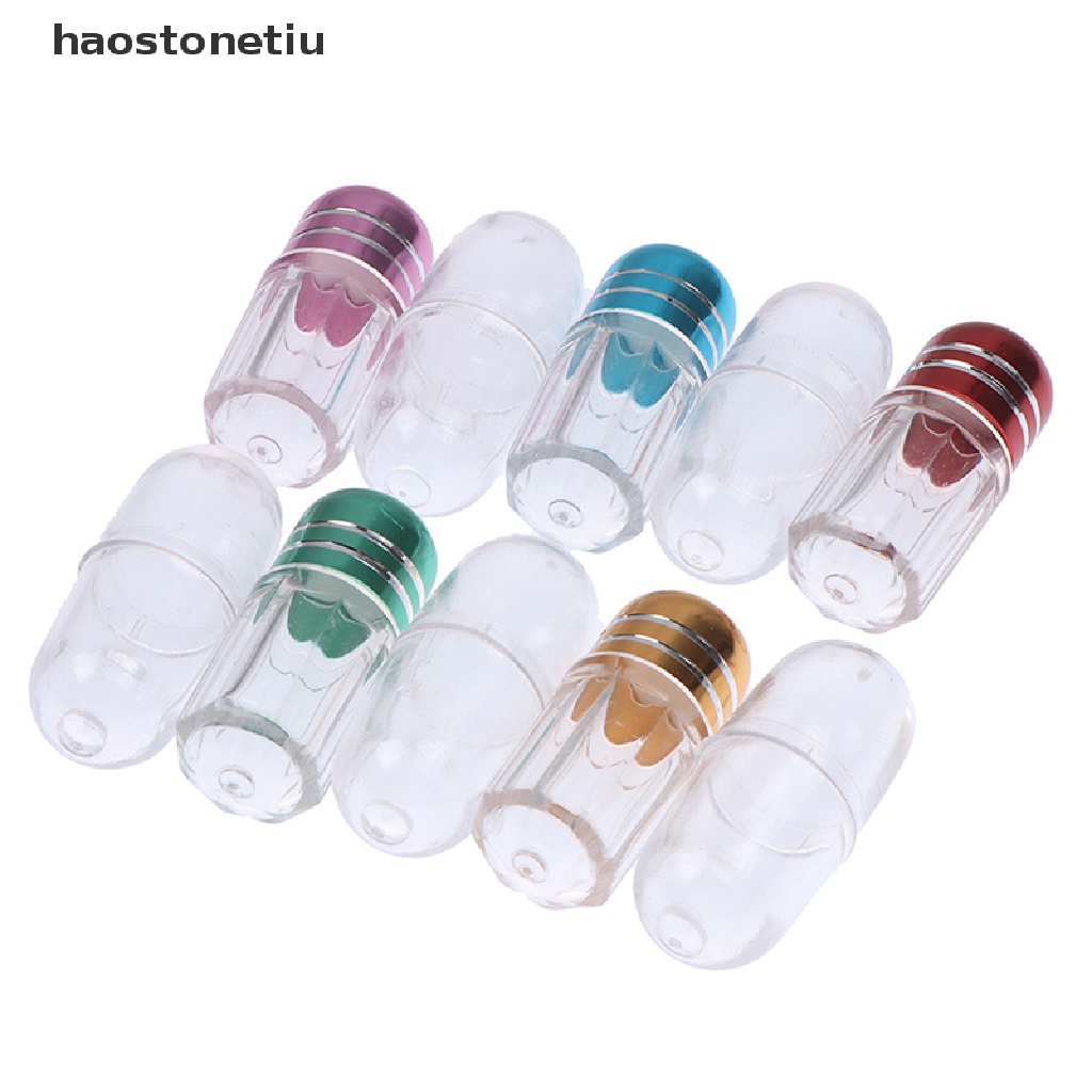 [Hàng mới về] Set 10 hộp đựng thuốc mini nắp lật trong suốt tiện dụng