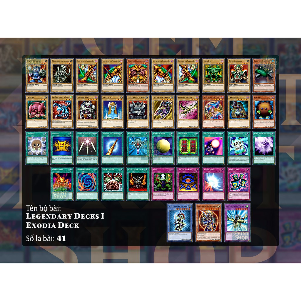 Bộ bài Yugioh - Legendary Deck I - Exodia Deck