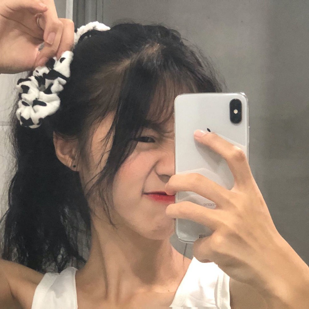 Dây Buộc Tóc Hình Bò Sữa Đáng Yêu