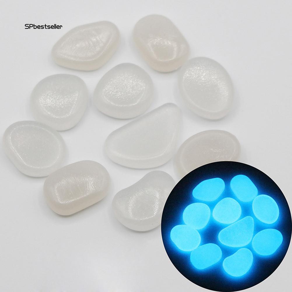 Set 100 viên đá phát sáng trong đêm tối dùng trang trí hồ cá
