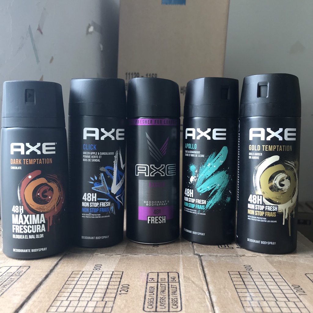 Xịt Khử Mùi Cơ Thể Axe Body Spray for Men ngăn mùi cơ thể, hương thơm sang trọng