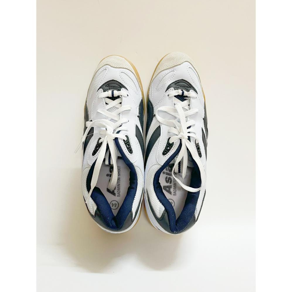 [ASIA CHÍNH HÃNG] Giày Asia Cầu Lông, giày trắng sọc đen hoặc sọc xanh lá ️🥋 👢