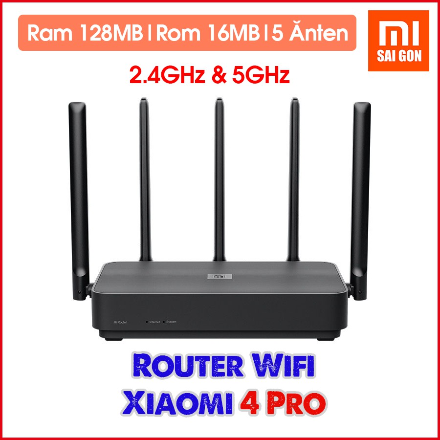 [Mã 157ELSALE hoàn 7% đơn 300K] Bộ Phát Wifi Router Xiaomi 4 PRO Wifi5 - Năm 2020 | BigBuy360 - bigbuy360.vn