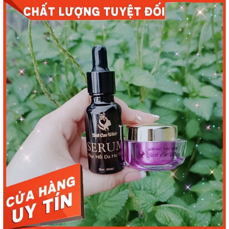 COMBO KEM_thảo dược_Serum_thảo dược_BÍCH CAO WHITE