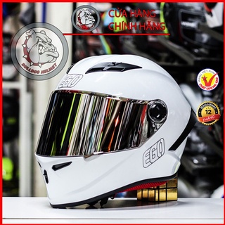 [TRẮNG] Mũ bảo hiểm Fullface Ego E7 - ưu điểm nhỏ gọn, an toàn cao