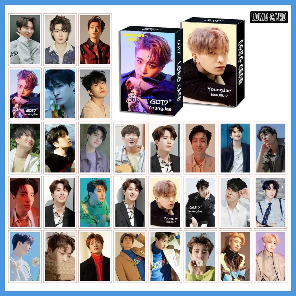 Got7 Album Photocard Mark JB Jackson Lomo Card 30pcs/box