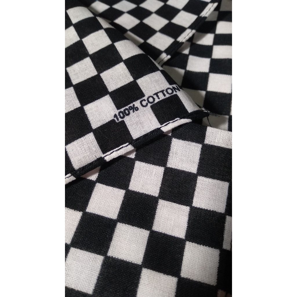 Khăn Bandana Retro Racing Checkerboard - Crude VN