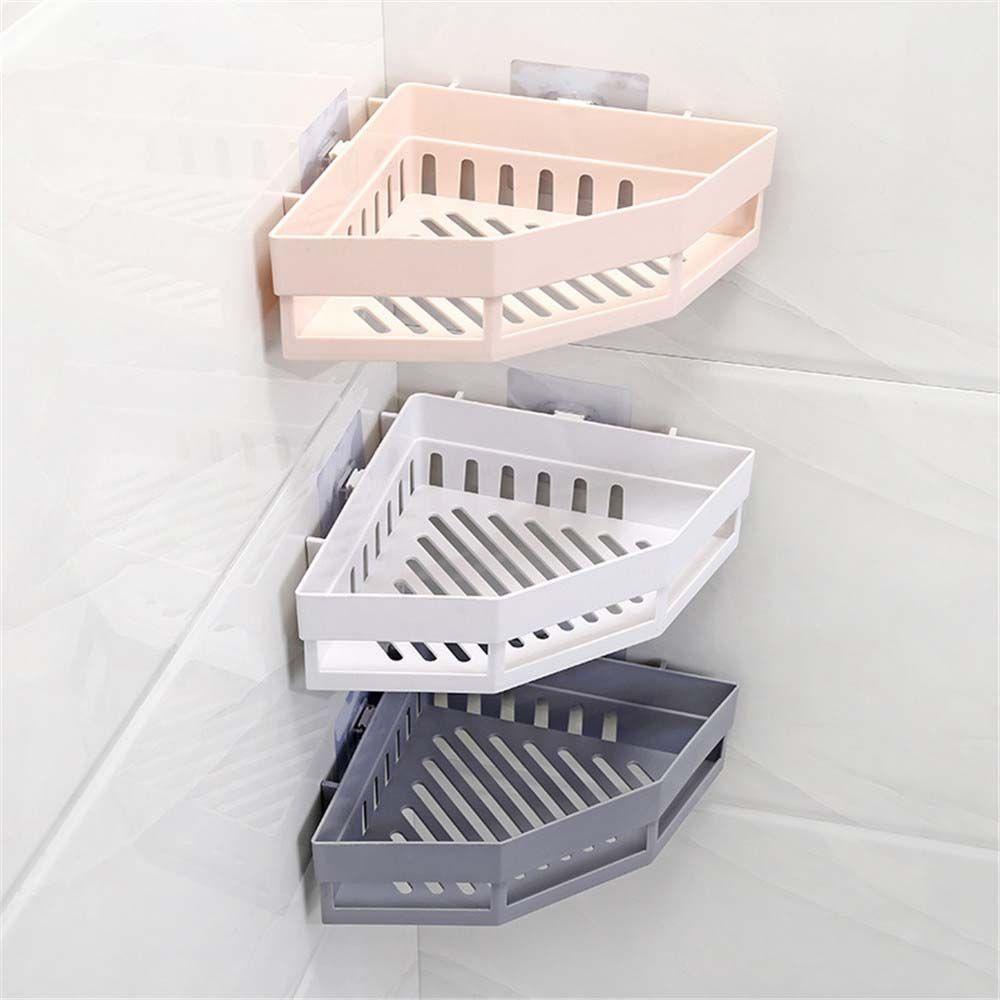 PATRICIA Giá Đỡ Xà Phòng Gắn Góc Tường Không Cần Đục Lỗ Thoát Nước Cho Nhà Bếp / Phòng Tắm