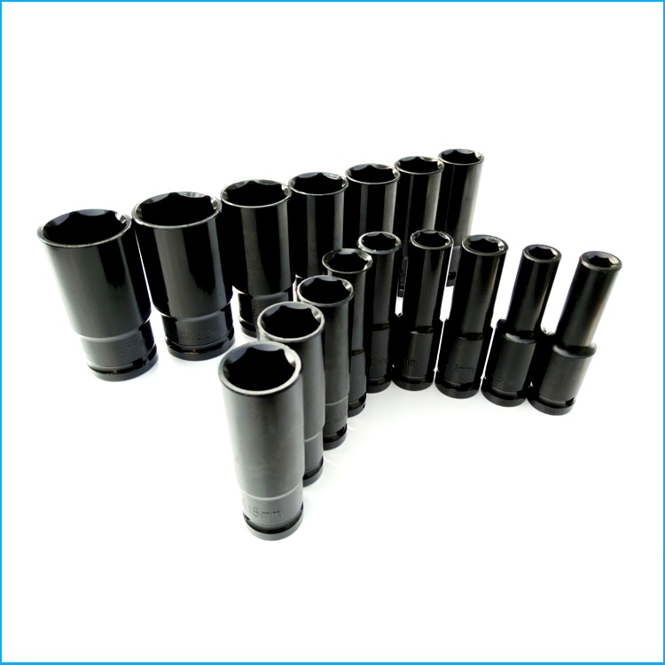 Đầu khẩu 1/2 đường kính mở 8 - 32mm dài 78mm vặn bulong, đầu tuýp màu đen