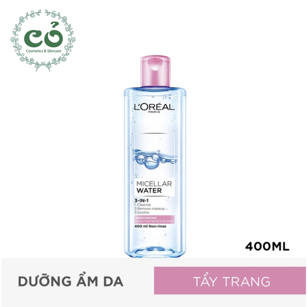 Nước Tẩy Trang L'oreal Tẩy Sạch Lớp Makeup Không Khô Da Loreal Paris 3-in-1 Micellar Water 400ml | BigBuy360 - bigbuy360.vn