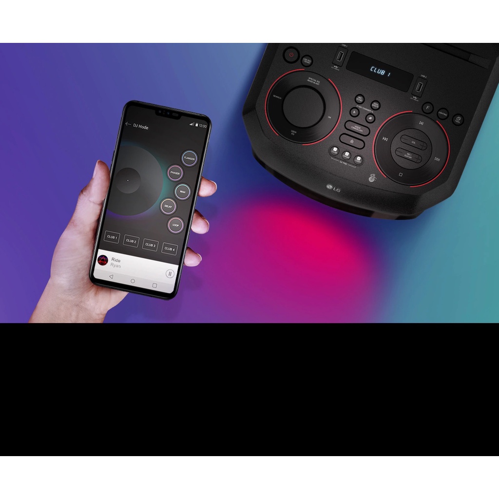 Loa Kéo Bluetooth Karaoke LG XBOOM RN5 - 500W Hàng Chính Hãng