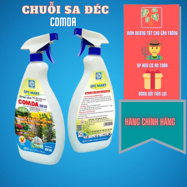 Dung dịch trừ sâu hữu cơ sinh học COMDA250EC chai 650ml