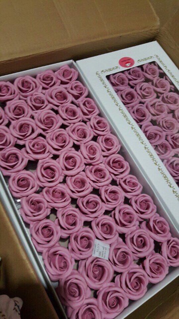Hộp 50 hoa hồng sáp thơm Vĩnh cửu cao cấp 4 lớp