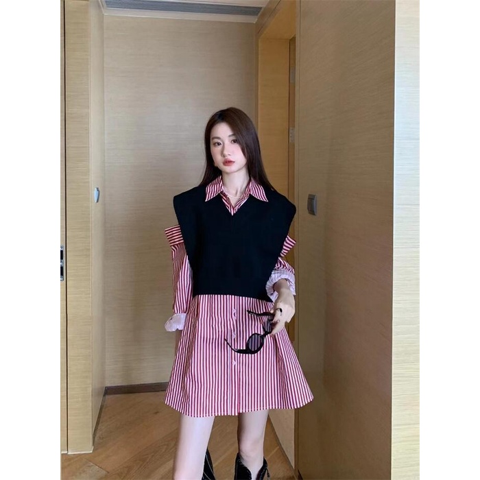 ZHELIHANGFEI Áo Dệt Kim Sát Nách Lưng Cao Quyến Rũ Dễ Phối Đồ