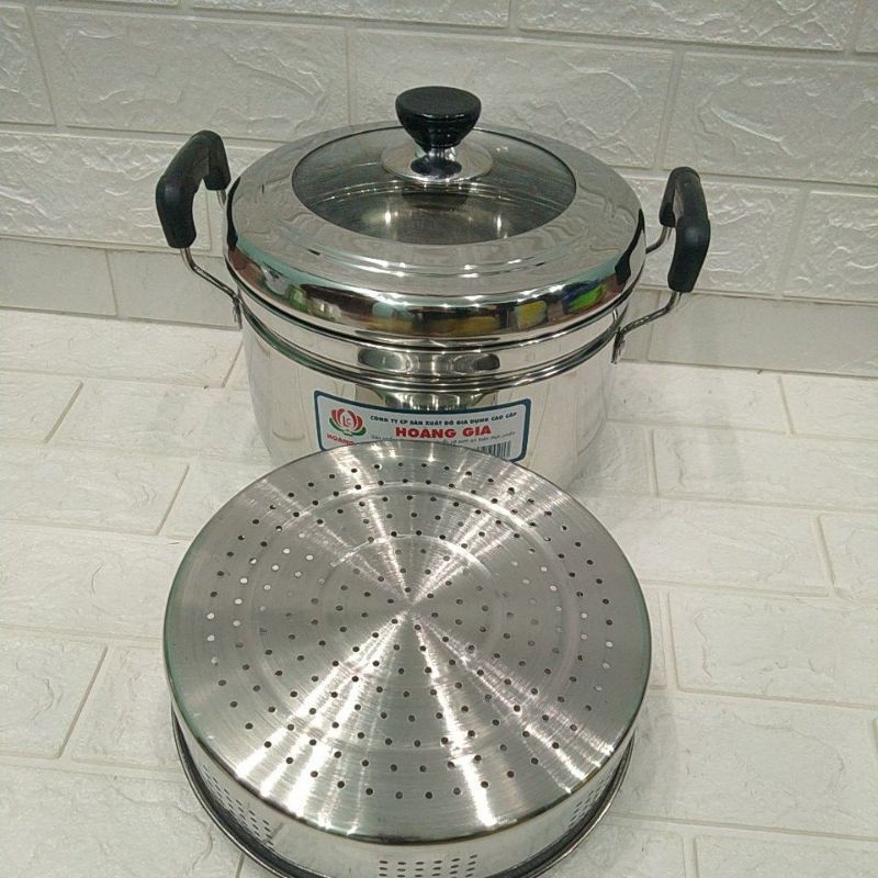 Bộ nồi inox  luộc gà ,hấp xôi