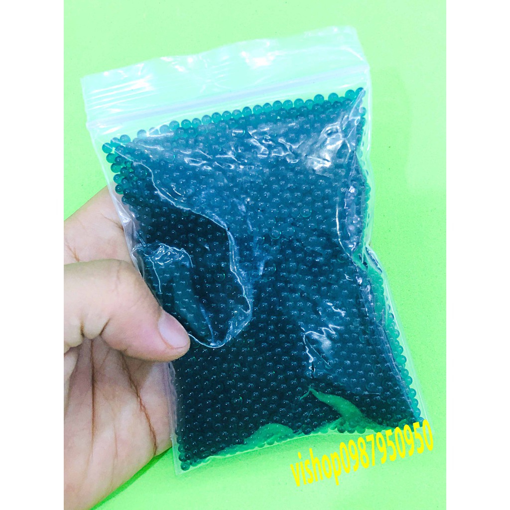 hạt nở đạn thạch trang trí và làm slime hạt nở gói 500gram 1 màu mã VKC33 F-8845