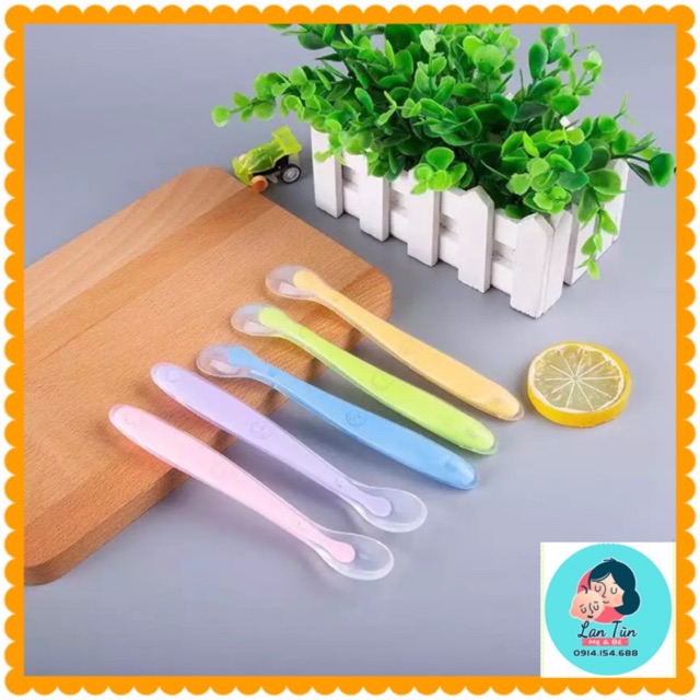 SET 2 Thìa ăn dặm, thìa khuấy Slime silicon