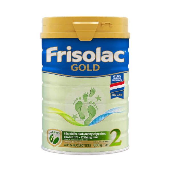 Sữa Frisolac Gold số 2 - 850g (Dành cho trẻ từ 6 đến 12 tháng)