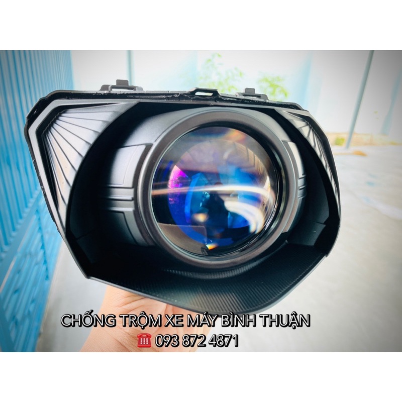 Full Bi Led Titan Black lên choá Suzuki Axelo125