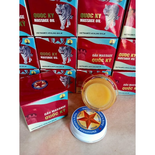 Dầu massage Quốc Kỳ (Sao vàng) chiết suất 100% thiên nhiên