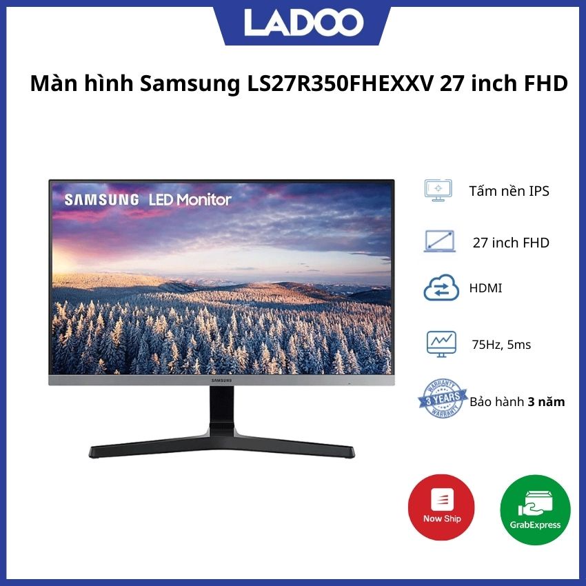 Màn hình Samsung LS27R350FHEXXV 27 inch FHD 75Hz Hàng chính hãng, bảo hành 24 tháng