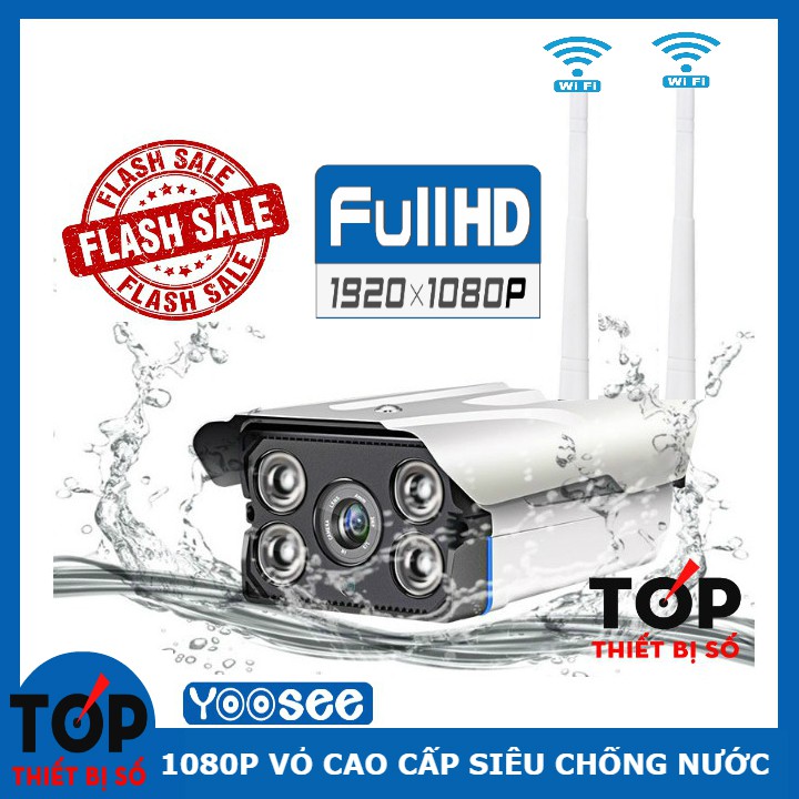 Camera wifi Yoosee 1080p Full HD ngoài trời F102 chống nước